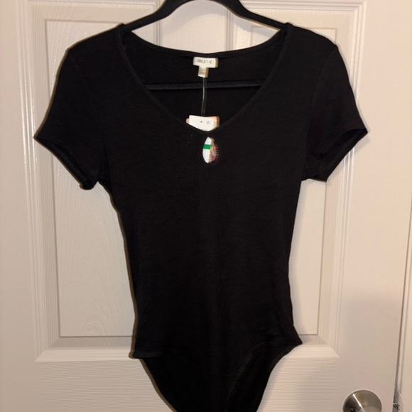 Self E Tops - Self E Classic Black Bodysuit